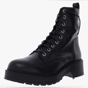 Steve Madden Women's Tornado Black Combat Boot Boots 🥾